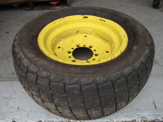 Picture of Titan Soft Turf 27x12LL-15 Tire on John Deere JD3047 Rim 27/9.5-15 Wheel 27x12-15 27x12.00-15