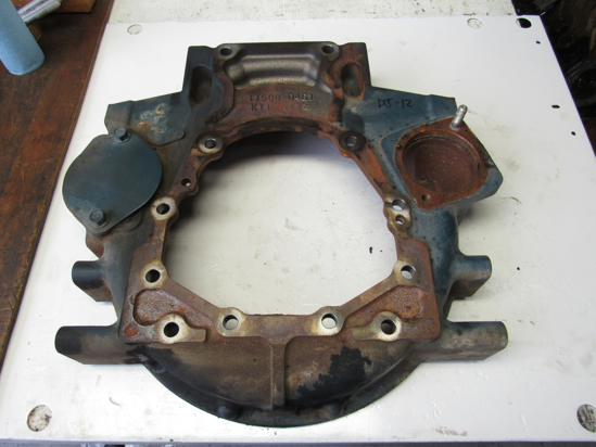 Picture of Kubota 1J586-04602 Flywheel Bell Housing off V3800-CR-TI-EV13 1J508-0461 1J586-04600