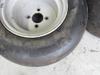 Picture of 2 Carlisle 20x10.00-10 Smooth Tires on 4 bolt Rims Wheels Jacobsen G-Plex III